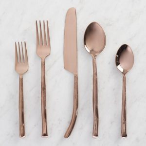 Rose Gold Flatware (3 Piece)