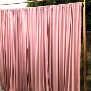 Blush Chiffon Backdrop Drapes
