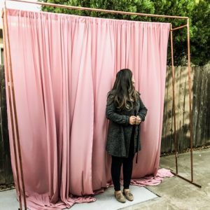 Dual Copper Backdrop Stand