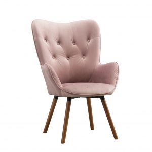 Blush Velvet Chair