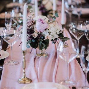 Blush Chiffon Table Runners