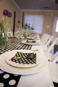 polka dot place settings