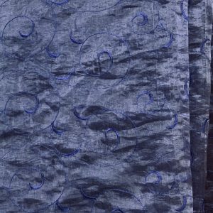 BLUE ORGANZA OVERLAY - 90" ROUND