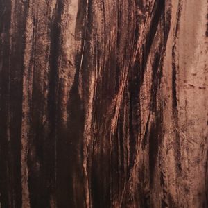 BROWN ACCORDION VELVET OVERLAY