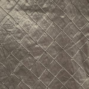 CHARCOAL SATIN PINTUCK CRUSH  TABLECLOTH