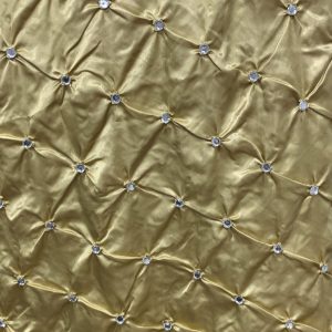 GOLD PUCKER W/DIAMOND 102x172" TABLECLOTH