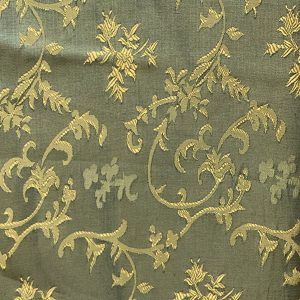 GREEN GOLD LEAVES TABLECLOTH