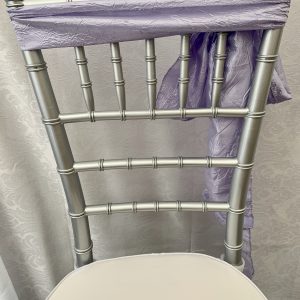 LILAC CRUSHED TAFFETA CHAIR SASH