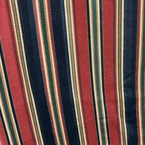MAROON & BLACK STRIPED TABLECLOTH