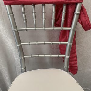 PINK CRUSHED TAFFETA CHAIR SASH