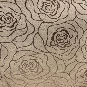 TOFFEE ROSE PRINT TABLECLOTH