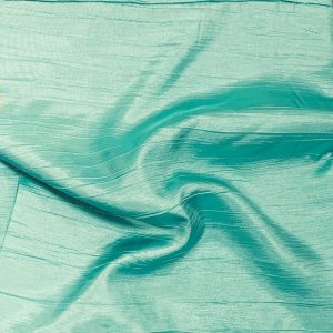 TURQUOISE ACCORDION CRUSH  TABLECLOTH