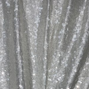 WHITE SEQUIN TABLECLOTH