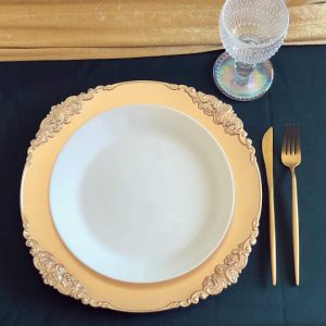 Gold Charger Plates - Vintage
