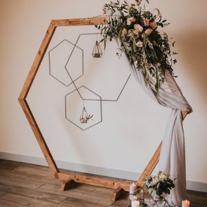 Wooden Hexagon Arch
