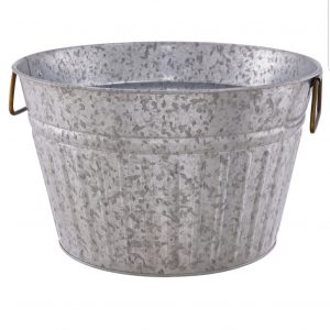 Galvanized tub