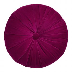 Magenta Velvet Throw Pillow