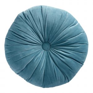 Blue Velvet Throw Pillow