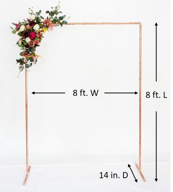 Copper Arch w.Decor Measurement