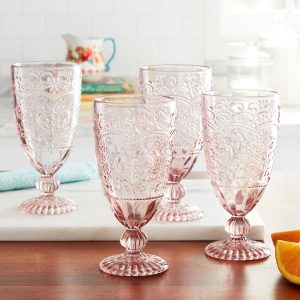Blush Rose Vintage Goblets