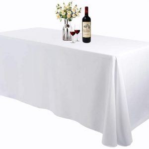 White Rectangle Tablecloths 156x90
