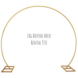 Large Gold Circle Arch