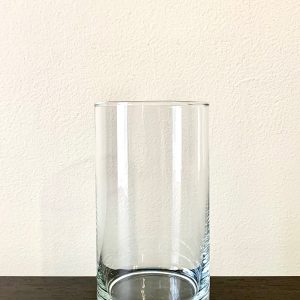 Small Glass Cylinder Vase/ Candle Holder