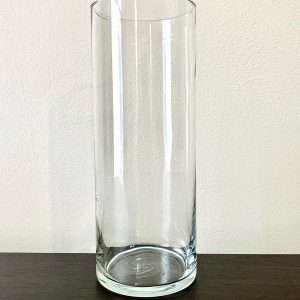 Set of 12 Tall Glass Cylinder Vases/ Candle Holders