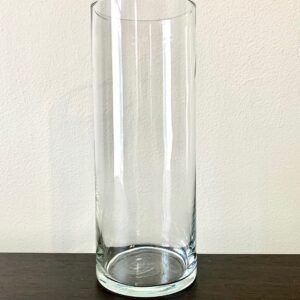 Set of 12 Tall Glass Cylinder Vases/ Candle Holders