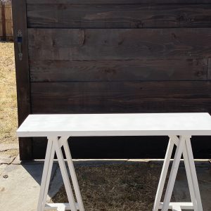 Wooden White Table (Farm Style Table)