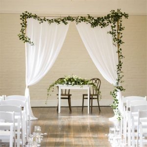 White Chiffon Backdrop Drape