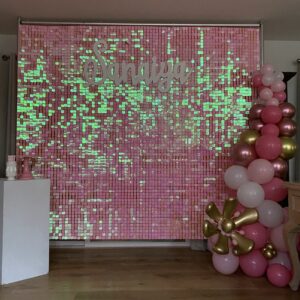Sequin Wall Backdrop (Cotton Candy Pink)