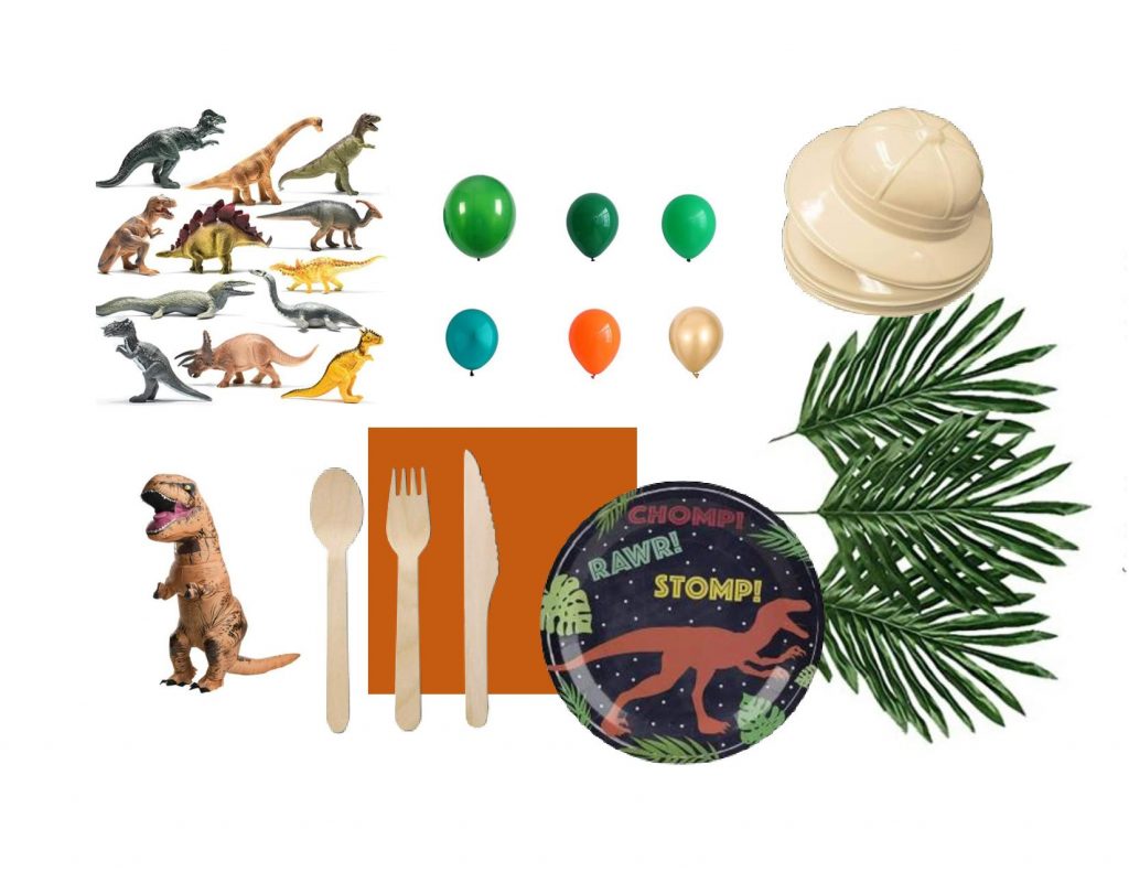 Dino party supplies