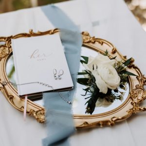 Antique Gold Mirror Tray