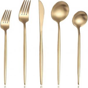 Matte Gold Flatware