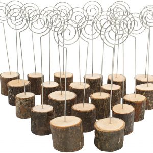 Wood Stump Place Card Holders