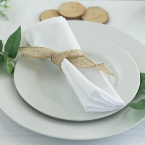 20"x 20" Poly White Napkins