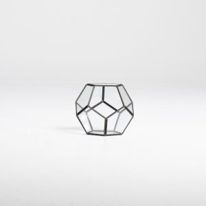 Black Geometric Hexagon