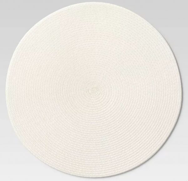 Cream Round Placemat