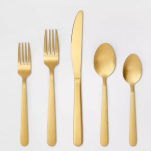 Gold Flatware Set
