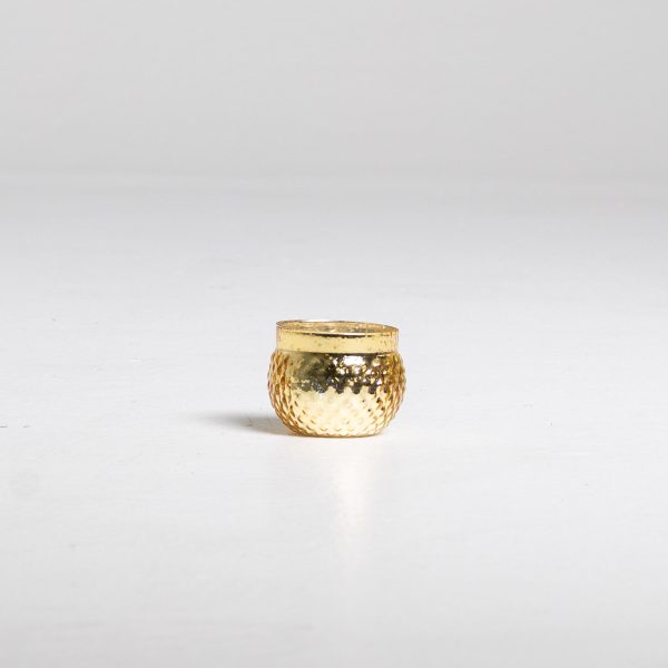 GoldBubbleDottedTealight
