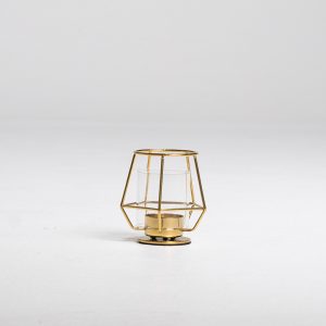 Gold Geometric Tealight