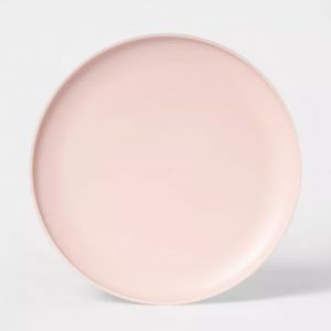 Light Pink Plastic Dinner Plate