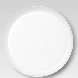 White Plastic Dinner Plate