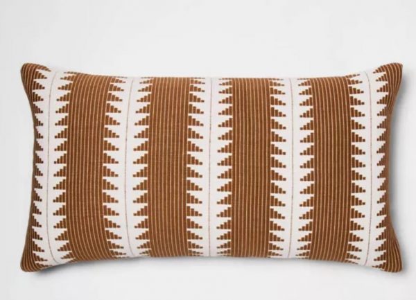 Oversized Tan Tribal Pillow