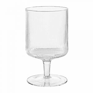 Ribbed Water Glass