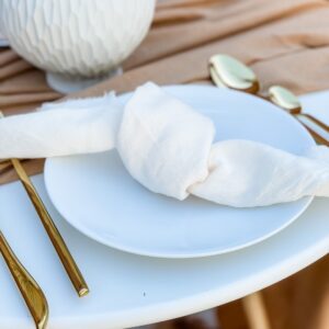 Ivory Cotton Gauze Napkins