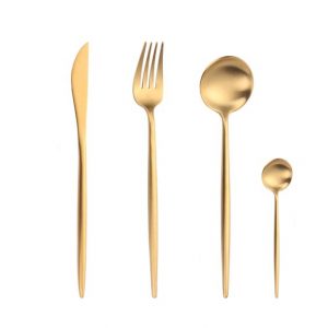 Gold Matte Flatware Set