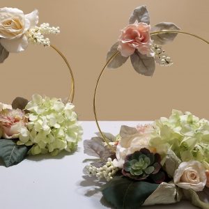 Gold Hoop Floral Arrangement