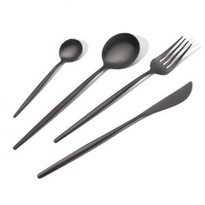 Matte Black Silverware